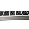 GlobalTone Power Bar Power Strip 12 Outlets with 15A Circuit Breaker 3 ft. Rope (14AWG) - 06-0168 - Mounts For Less