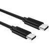 GlobalTone Type C Male to Type C Male Cable, 32/23 AWG 6 ft Black - 95-03066 - Mounts For Less