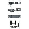 GlobalTone Wall mount 1 articulated arm TV LED LCD PLASMA 32" to 60" XL - 04-0081 - Mounts For Less