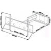 GlobalTone Wall mount 1 articulated arm TV LED LCD PLASMA 32" to 60" XL - - Mounts For Less