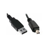 Globaltone 01145 IEEE 1394 Firewire 6PIN 2USB 6 Ft Black - 95-01145 - Mounts For Less