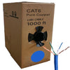 Globaltone Bulk Ethernet Network Cable 23AWG Cat6 UTP Copper Blue 1000 Ft - 95-03355 - Mounts For Less