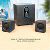 Gogroove Sonaverse LBR USB Powered 2.1 Computer Speakers Grey GGSVLBR100GYEW - 78-122782 - Mounts For Less
