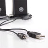 Gogroove Sonaverse Ti 2.0 Channel USB Powered Speakers Black GGSVTI0100GYUS - 78-120781 - Mounts For Less