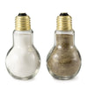 Gourmet - Light Bulb Shaped Salt and Pepper Shaker Set, Made of Glass - 65-371998 - Mounts For Less