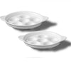 Gourmet - Set of 2 Porcelain Snail Dishes, 6.5" x 5.1" x 0.8", Oven Safe, White - 65-218321 - Mounts For Less