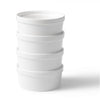 Gourmet - Set of 4 Porcelain Ramekins, 3.6" x 1.6", Oven Safe, White - 65-218323 - Mounts For Less