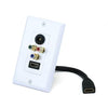 HDMI 1.3 + Component + Toslink (Couplers) Wall Plate White - 07-0073 - Mounts For Less