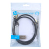 HP - Cat7 F / FTP Ethernet Network Cable, 600MHz, 10Gbps, RJ45, Length 3 Meter, Black - 95-DHC-CAT7-03M - Mounts For Less