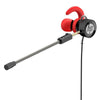 HP In-Ear Stereo Gaming Headphones with Volume Control and Detachable Microphone, Red - 95-DHE-7004-RED - Mounts For Less