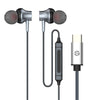 HP - In-Ear Stereo Headphones with Type-C Plug, Built-in Microphone and Remote Control, Black - 95-DHH-1126 - Mounts For Less