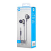 HP - In-Ear Stereo Headphones with Volume Control and Microphone, Black - 95-DHE-7003-BLACK - Mounts For Less