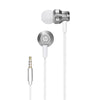 HP - In-Ear Stereo Headset with Volume Control and Microphone, Silver - 95-DHH-3111-SILVER - Mounts For Less