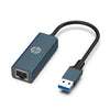 HP - USB 3.0 to 10/100 / 1000Mbps RJ45 Wired LAN Ethernet Adapter, Black - - Mounts For Less