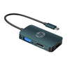 HP - USB C 3.1 Male to HDMI, VGA and Display Port Adapter, HDMI 4k, DP (Display Port) 4k, VGA 1080P, Black - 95-DHC-CT200 - Mounts For Less