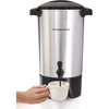Hamilton Beach - Coffee Urn with 45 Cup Capacity, 2 Way Dispenser, Aluminum Finish - 65-310986 - Mounts For Less
