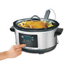 Hamilton Beach - Set and Forget Programmable Slow Cooker, 2.8 Liter Capacity, Stainless Steel - 119-33958C - Mounts For Less