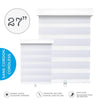 Hauz 2784WHTCD - Alternate Light Filtering Window Shade, Cordless, 27 '' X 84 '', White - 80-2784WHTCD - Mounts For Less