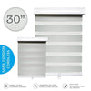 Hauz 3084GRYCD - Alternate Light Filtering Window Shade, Cordless, 30 '' X 84 '', Grey - 80-3084GRYCD - Mounts For Less