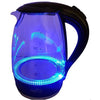 Hauz AKL4455 LED Illuminated Black Glass Kettle 7 Cups 1.7 Liters - 80-0012 - Mounts For Less