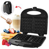 Hauz AWM265 - 2 Slice Waffle Maker With Non-Stick Plates, Lightweight and Compact, Black - 80-AWM265 - Mounts For Less