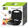Hauz AWM265 - 2 Slice Waffle Maker With Non-Stick Plates, Lightweight and Compact, Black - - Mounts For Less