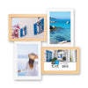Hauz FRM7180 - 4 Images 4x6 Floating Collage Picture Frame White & Light - 80-FRM7180 - Mounts For Less