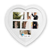 Hauz FRM7227 - 6 Images Heart-shaped Collage Picture FrameWhite - 80-FRM7227 - Mounts For Less