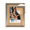Hauz FRM7418 - 5x7 Picture Frame Light Wood Look With Grey Border - 80-FRM7418 - Mounts For Less