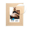 Hauz FRM7432 - 4x6 Picture Frame Light Wood Look With White Border - 80-FRM7432 - Mounts For Less