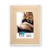 Hauz FRM7432 - 4x6 Picture Frame Light Wood Look With White Border - 80-FRM7432 - Mounts For Less
