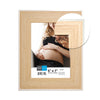 Hauz FRM7449 - 5x7 Picture Frame Light Wood Look With White Border - 80-FRM7449 - Mounts For Less