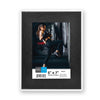 Hauz FRM9961 - 5x7 Picture Frame Black Wood Look With White Border - 80-FRM9961 - Mounts For Less