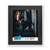 Hauz FRM9978 - 8x10 Picture Frame Black Wood Look With White Border - 80-FRM9978 - Mounts For Less