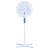 Hauz Oscillating Pedestal Fan 3 Speed Control 16 Inches White - 80-PF1-16 - Mounts For Less