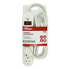 Hyper Tough - 6 Outlet Surge Protector, 900 Joules, 6 Foot Cable, White - 98-PB03-P6WH - Mounts For Less