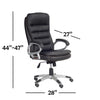 IFDC - Office Chair on Wheels, Variable Height from 44 '' to 47 '', Black - 53-C-7410 - Mounts For Less