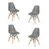 IFDC - Set of 4 Eiffel Kitchen Chairs, 20''x18''x32 '', Grey - 53-C-1423x4 - Mounts For Less