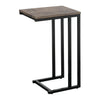 IFDC - Side Table with Metal Leg, 15 '' x 12 '' x 24 '', Wood Pattern - 53-IF-082 - Mounts For Less