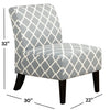 IFDC - Upholstered Accent Chair, 30''x22''x32'', Gray Fabric - 53-IF-6220 - Mounts For Less
