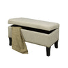 IFDC - Upholstered Bench with Storage, 32''x16''x18'', Beige Fabrics - 53-IF-6240 - Mounts For Less