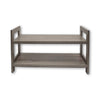 ITY International - 2 Tier MDF Shoes Rack, 27.5"x10.62"x15.75", Taupe Gray - 64-20076DG - Mounts For Less