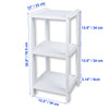 ITY International - 3 Tier MDF Shelving Unit, 13.5" x 30.9" x 13", White - 64-002WH - Mounts For Less