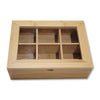ITY International - 6 Compartment Storage Box for Tea, Jewellery, Crafts, Etc, Made of Bamboo - 64-WY-31 - Mounts For Less