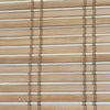 ITY International - Bamboo Window Roman Shade, Cordless, 60" x 72", Brown - 64-LBC-1-60 - Mounts For Less