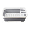 ITY International - Collapsible Dish Rack, 14.5" x 12.25" x 5", Gray - 64-90007 - Mounts For Less
