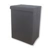 ITY International - Collapsible Fabric Laundry Hamper, 15.75" x 11.85" x 23.65", Black - 64-40139 - Mounts For Less