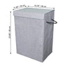 ITY International - Collapsible Fabric Laundry Hamper, 15.75"x11.85"x23.65", Gray - 64-40137 - Mounts For Less