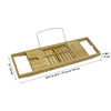 ITY International - Expandable Bath Tray, 9" x 43.3" x 1.96", Made of Bamboo - 64-L1192 - Mounts For Less