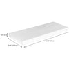 ITY International - Individual Wooden Floating Shelf, 23.6" x 9.25" x 1.5", White - 64-538WH - Mounts For Less